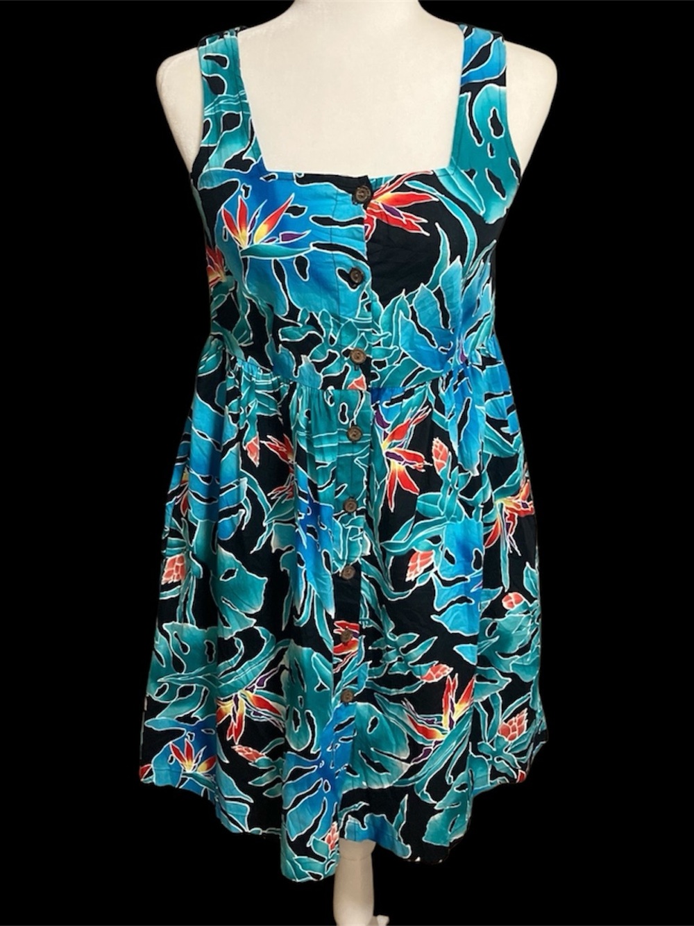 Hilo Hattie Vintage Teal Sundress